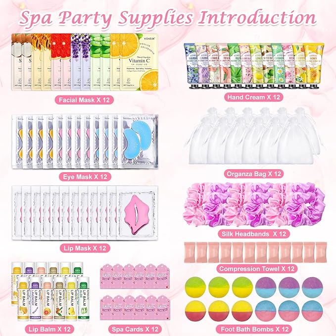 KONEUK 120 PCS Spa Party Supplies - Image 2