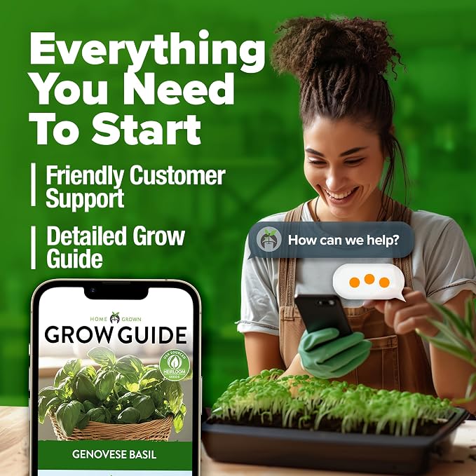 HOME GROWN Non GMO Genovese Basil Seeds Pack 1, 750+ High Germination Heirloom - Image 8