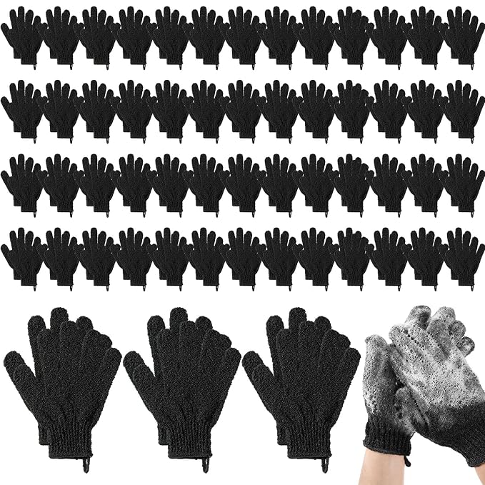 Didaey 104 Pcs Exfoliating Glove Bulk Shower Gloves by Didaey