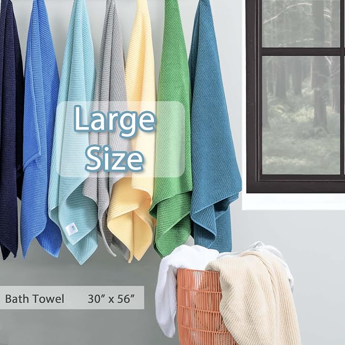 VOOVA & MOVAS Bath Towels, Large 30" x 56" - Image 4