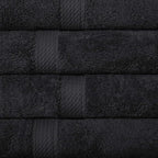 SUPERIOR Egyptian Cotton Pile Hand Towel Set of 4, Ultra Soft Luxury Towels - Image 4