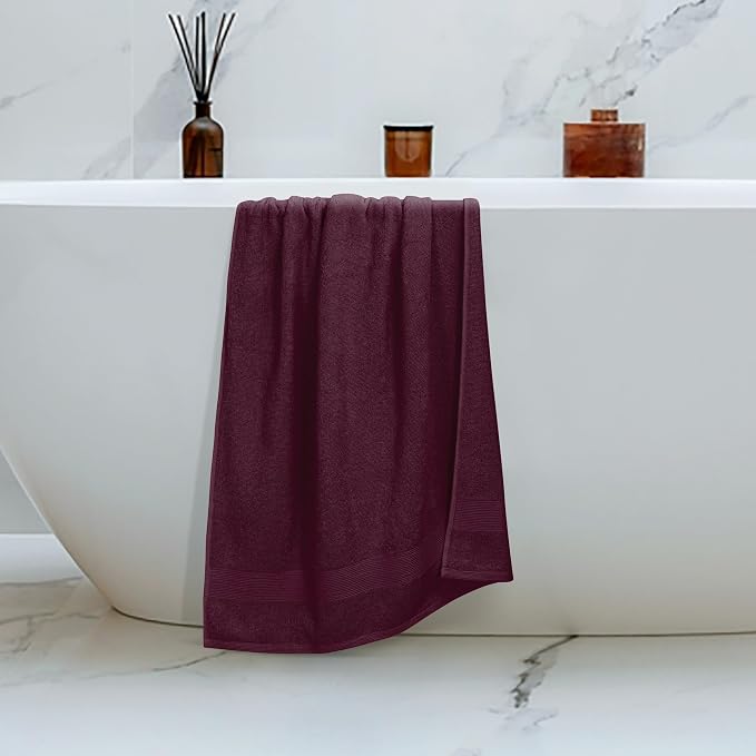 Belizzi Home 4 Pack Bath Towel Set 27x54, 100% Ring Spun Cotton, Ultra Soft - Image 5
