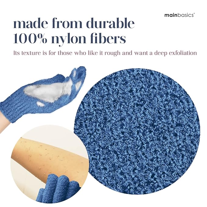 MainBasics Deep Exfoliating Bath Gloves - Image 3