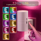 JandCase Color Night Light, LED Night Lights Plug into Wall, Color Changing - Image 2