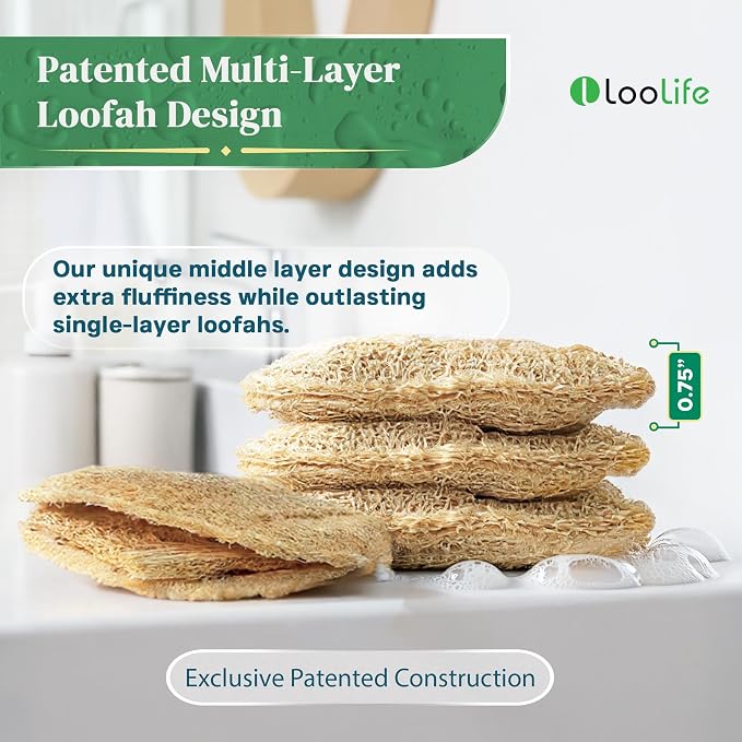Natural Loofah Kitchen Sponge - Image 3