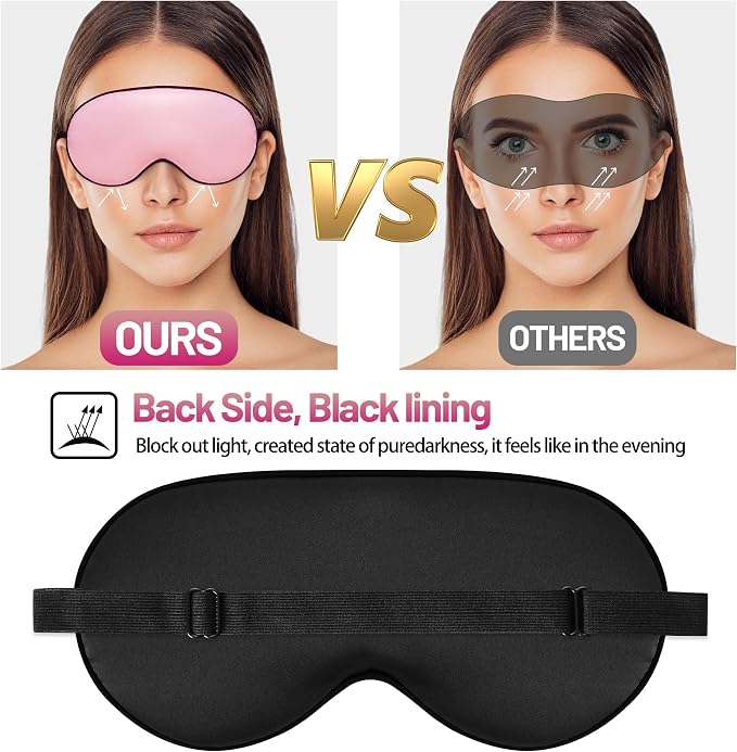 Sleep Mask, Silk Eye Mask for Sleeping - Image 4
