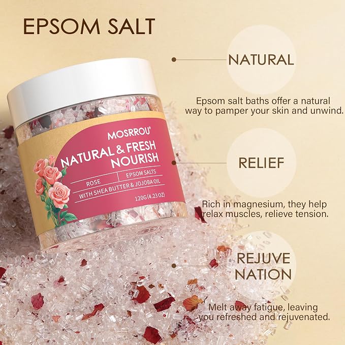 Epsom Bath Salts for Women Relaxing 6PCS Bath Salts Gift Set for Mom - Image 5