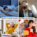 LC-dolida Sleep Mask with Bluetooth Headphones, Ice Silk Sleep Headphones with - Image 8