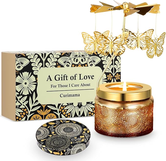 Mothers Day Gifts for Mom, Butterfly Candle Gifts for Women, Unique Birthday by Curimama