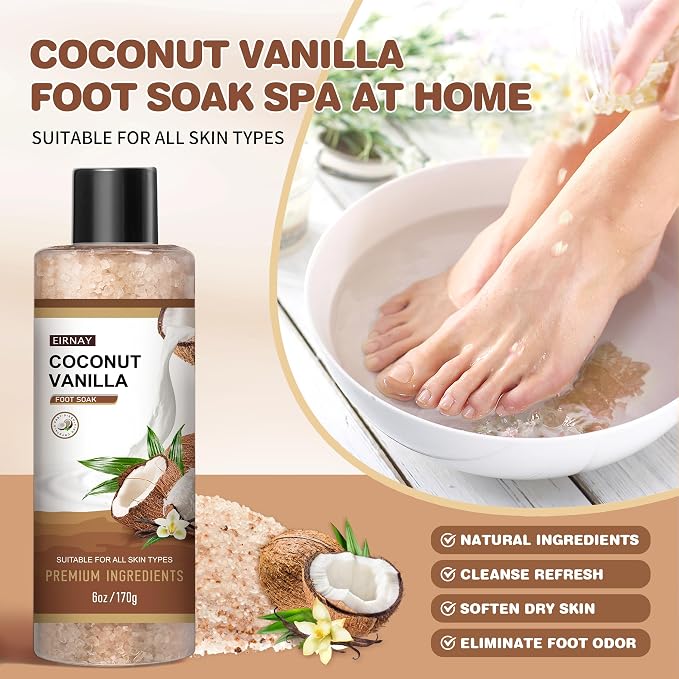 Coconut & Vanilla Foot Soak Set - Image 2