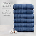 NY Loft 100% Cotton Hand Towels| 6 Pack Hand Towel Set | Absorbent & Quick-Dry - Image 2