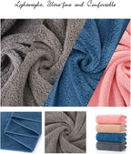 Lumimi 8-Piece Soft Microfiber Towel Set Incredibly Absorbent Lightweight Quick - Image 6