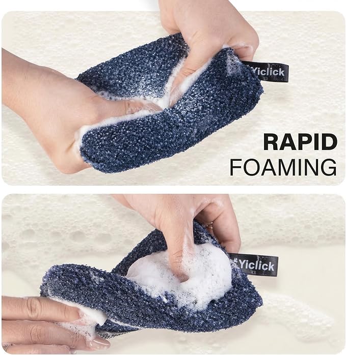 Yiclick Exfoliating Body Scrubber, Body Exfoliator Scrubber, Exfoliating Sponge - Image 6