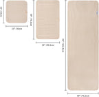 POLYTE 430 GSM Microfiber Quick Dry Lint Free Oversize Bath Towel Set, 6 Piece - Image 2