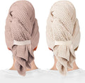 ROLSHOL 2 Packs Large Microfiber Hair Towels by ROLSHOL