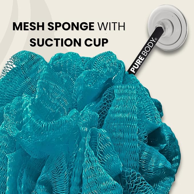Large Bath Sponge Pack of 3 – Gentle Exfoliation Loofahs - Image 3