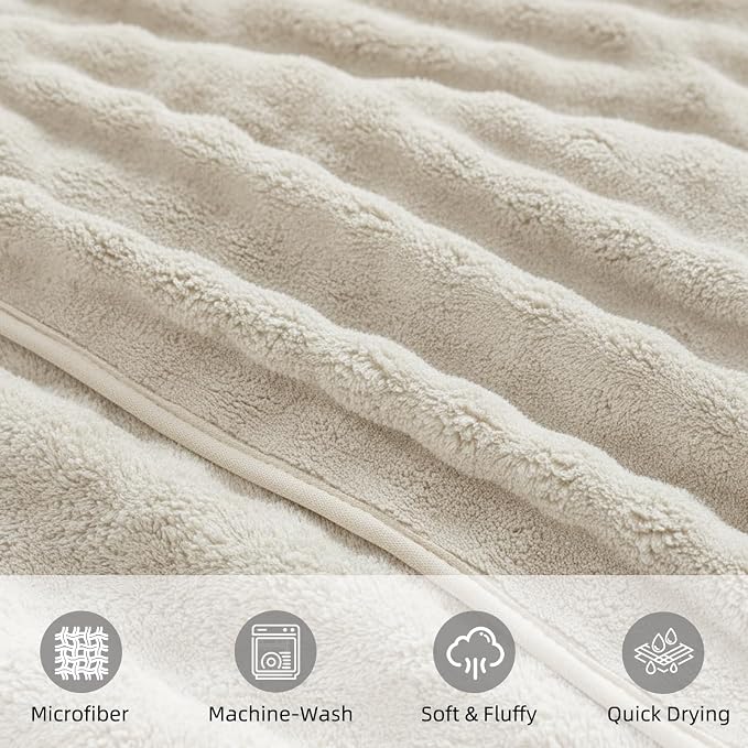 KBY Bath Towels Set of 2, Extra Large Bath Sheets 40X80 Inches, Quick Dry - Image 5