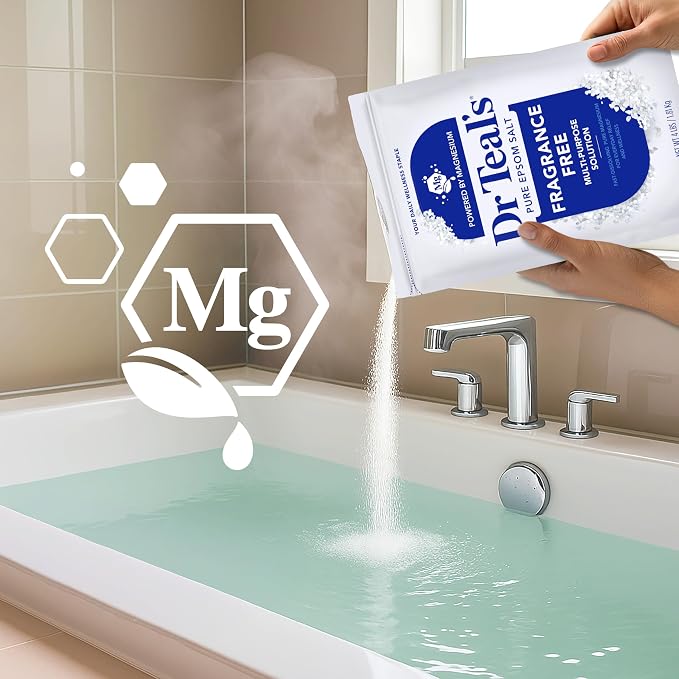 Dr Teal's Epsom Salt Magnesium Soak, Fragrance Free, 4 lbs - Image 6