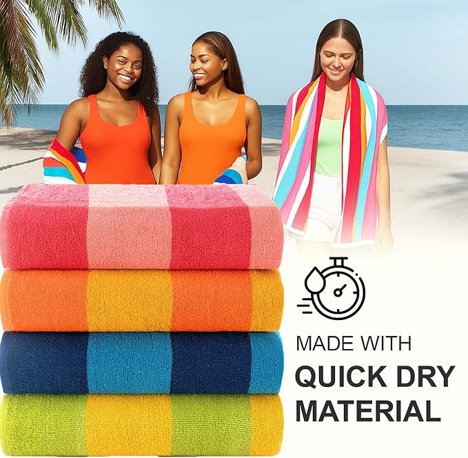 CASA COPENHAGEN Malibu Beach Towels Designed in Denmark Rough and Tough - Image 3