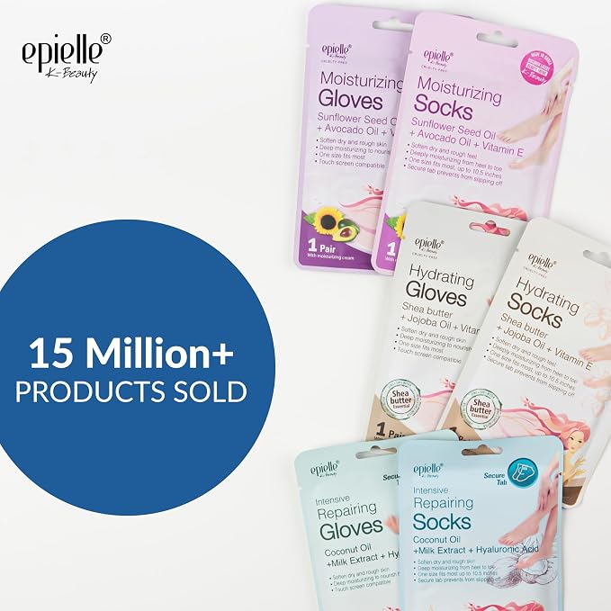 Epielle Intensive Repairing Foot Mask 6 Pairs, Soften - Image 2