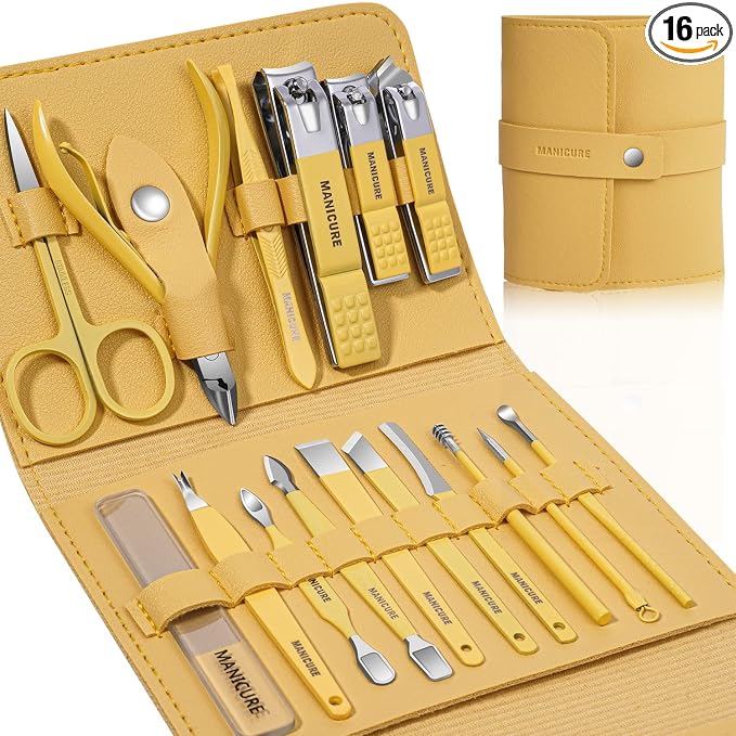 Manicure Set Professional Nail Clippers Pedicure Kit by Leipple