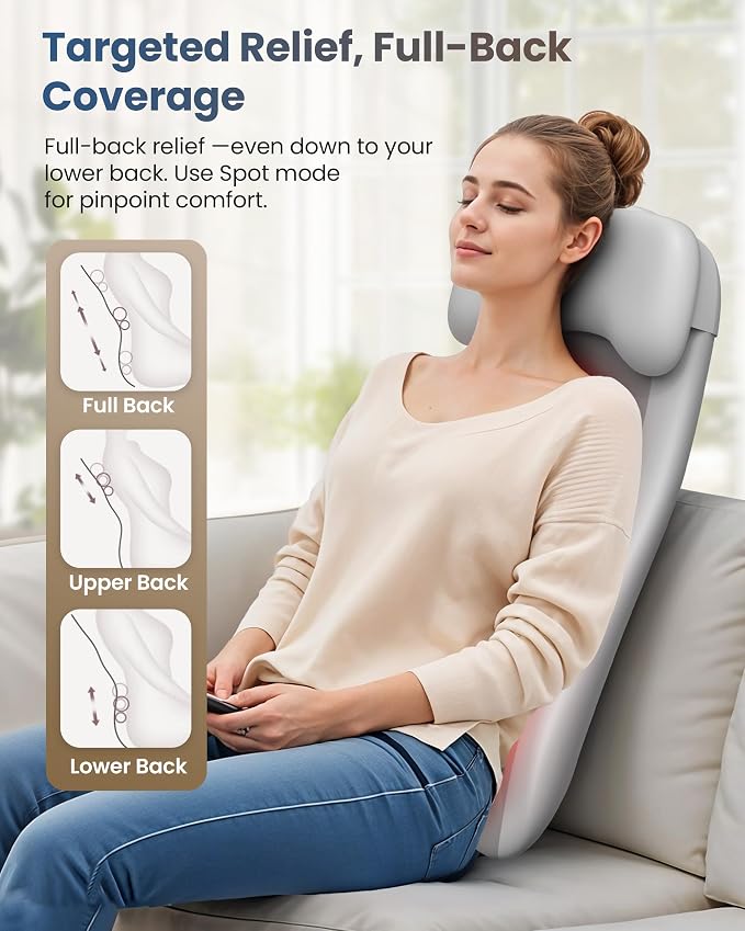COMFIER Cordless Back Massage Chair Pad - Image 8