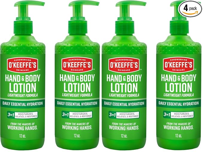 O'Keeffe's Hand and Body Lotion - 12 oz Pump - Daily Essential Hydration by OKeeffes