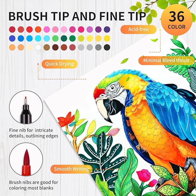 Adult Coloring Book Set, Spiral Bound Coloring Books - Image 5