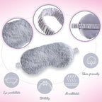 Cuffbow 6 Pack Plush Sleep Mask Set, Cute Plush Eye Masks - Image 3