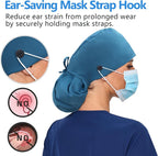 Satin Lined Scrub Cap, Adjustable Surgical Cap - Image 3