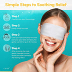 Heated Eye Steam Mask Dry Eyes Self Warm Compress Dark Circles Puffiness Set of - Image 7