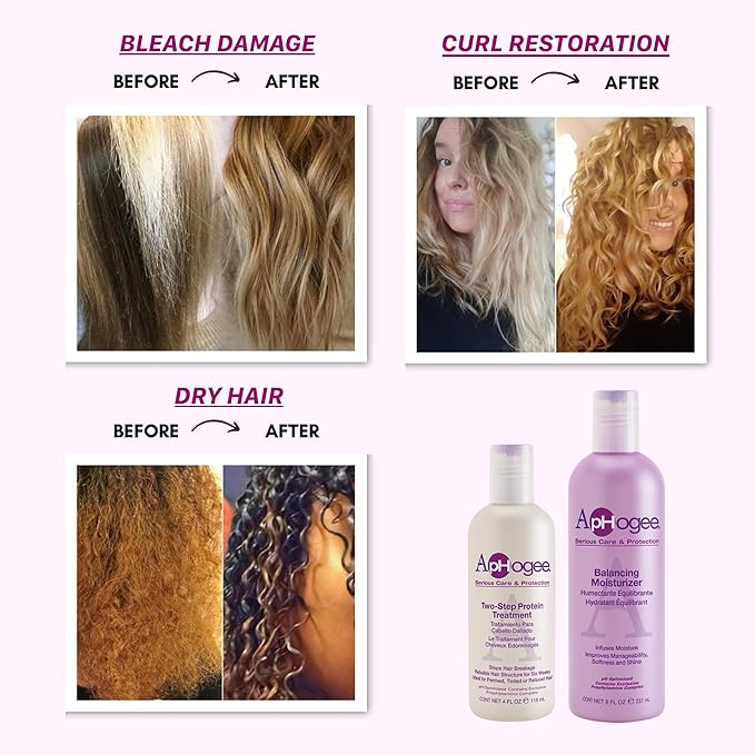 Aphogee Hair Care Double Bundle – Two-Step Protein Treatment & Balancing - Image 6