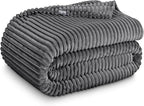 Bare Home Textured Fleece Blanket by BareHome