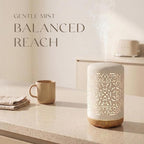 Earnest Living Essential Oil Diffuser White Ceramic Diffuser 250 ml Timers - Image 5