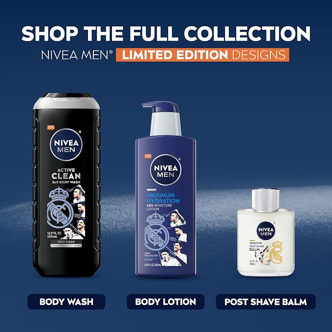NIVEA MEN Real Madrid Limited Edition Design Active Clean Body Wash - Image 9