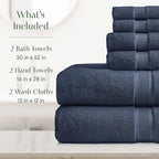 Springtree Home Luxury Viscose from Bamboo Bath Towel Set 6 Piece Set | 35% - Image 2
