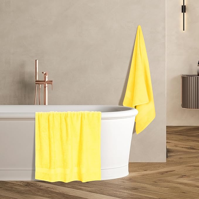 GLAMBURG Premium Cotton 4 Pack Bath Towel Set - Image 5