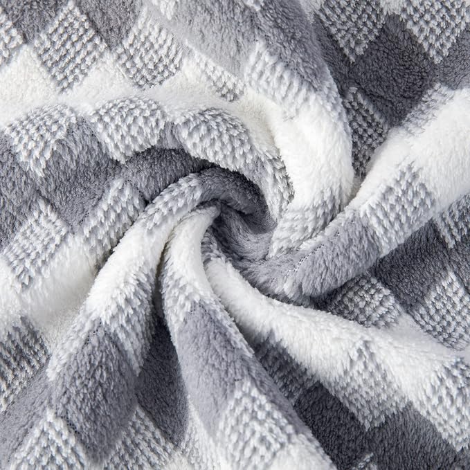 Gray Hand Towels Set 2 Pack-16“x31” Ultra Soft Microfibers Bathroom Towel Set - Image 8
