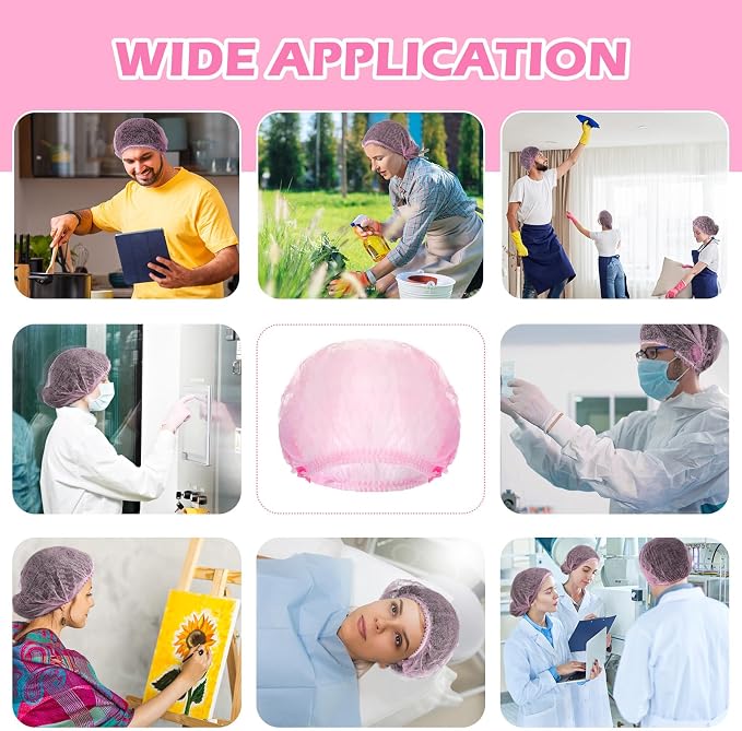 Yahenda 2000 Pcs Disposable Hair Nets Bulk 21 Inch Non Woven Bouffant Caps - Image 7