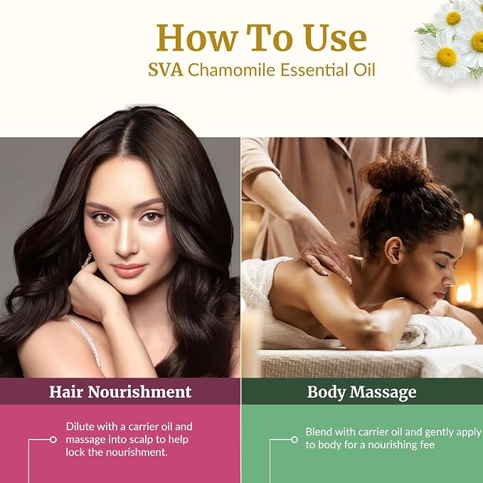 SVA Chamomile Essential Oil – 1 Fl Oz – 100% Natural Chamomile Oil - Image 5