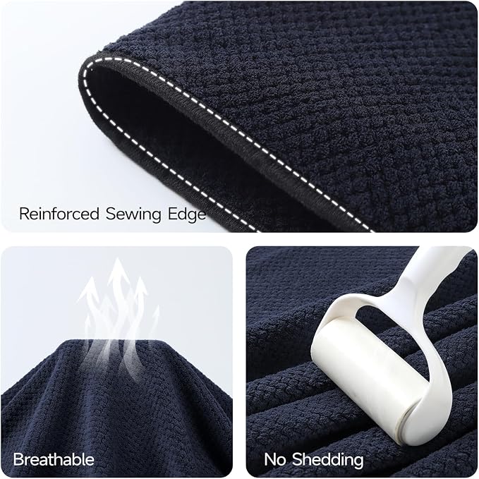 REDKISS Pack of 2 Jumbo Bath Sheets, 40 x 80 Inches Microfiber Bath Towels - Image 6