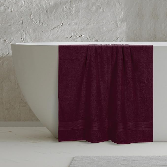 Belizzi Home Cotton 2 Pack Oversized Bath Sheet 35x70, Large Bath Sheet - Image 4