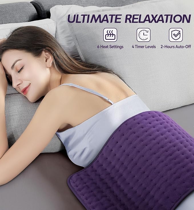 Electric Heating Pad for Back, Neck & Cramps Relief - Image 3