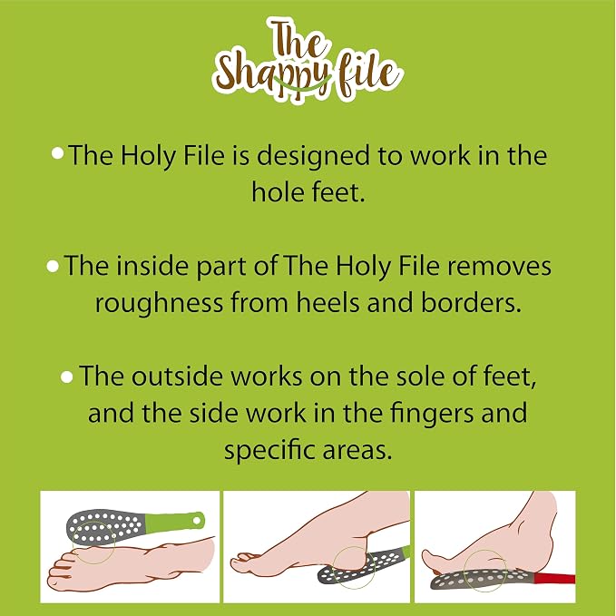 Holy Coarse Foot File, Callus Remover, Double Sided, Wet or Dry - Image 3