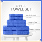 Martex 6-Piece 100% Ringspun Cotton Towel Set | Quick Dry | Super Absorbent & - Image 3