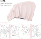 Hair Towel Wrap 2 Pack for Women, Super Absorbent Ant Cloth Fabric Hair Drying - Image 3