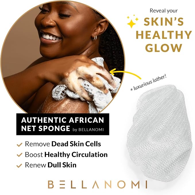 BELLANOMI African Exfoliating Net Sponge, Ethically sourced from Nigeria - Image 5
