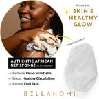 BELLANOMI African Exfoliating Net Sponge, Ethically sourced from Nigeria - Image 5