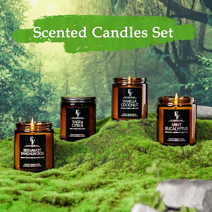 Bergamot Sandalwood Candle, Scented Candle - Image 6