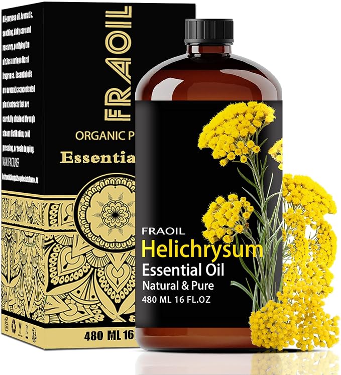 Helichrysum Essential Oil, Helichrysum Oil 16 Fl Oz 480 ML by FRAOILESSENTIALOIL
